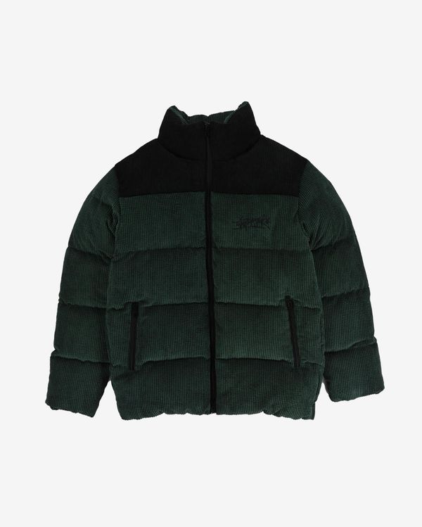 Пуховик Downjacket Velvet Combo Зеленая - фото 1