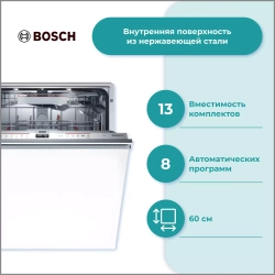 Встраиваемая посудомоечная машина Bosch SMV6ZDX49E