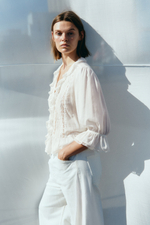Блузка с кружевной лентой - H&M