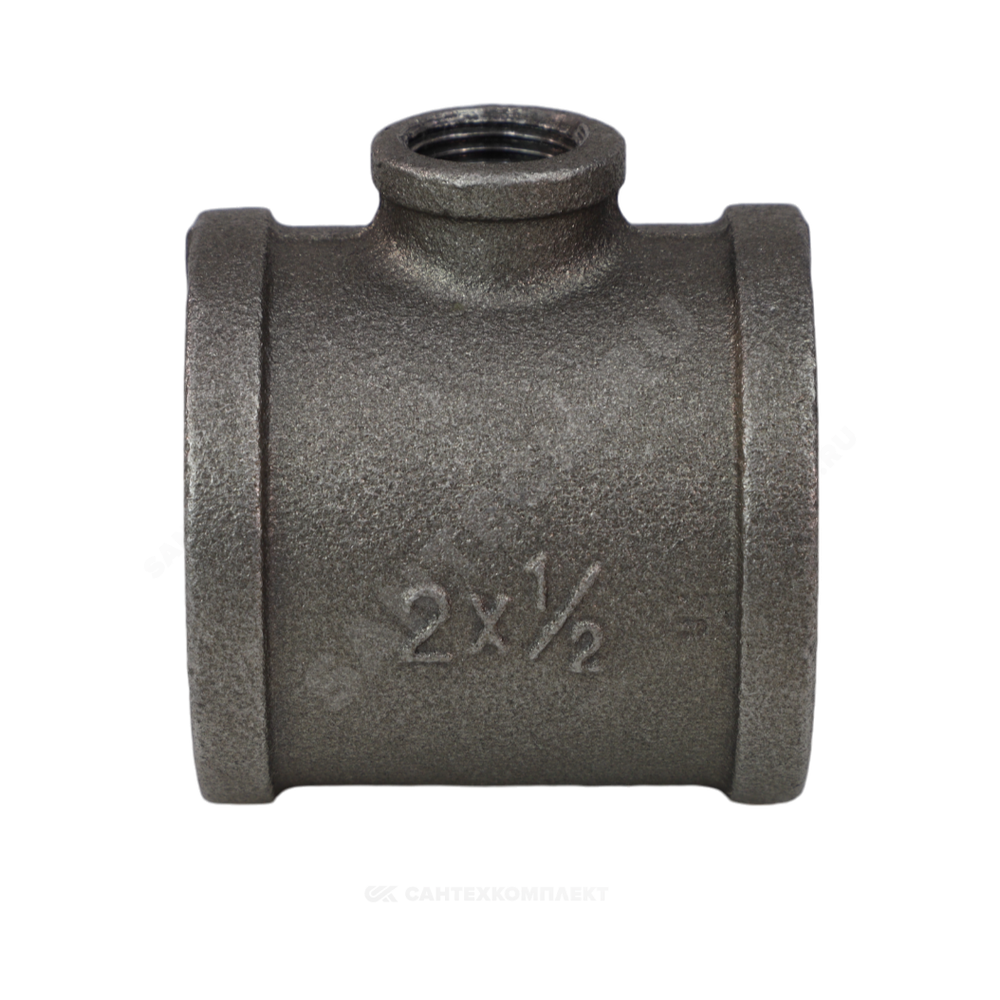 Тройник переходной чугун Ду 50х40 (2"х1 1/2") ВР/ВР Fittex PLUS