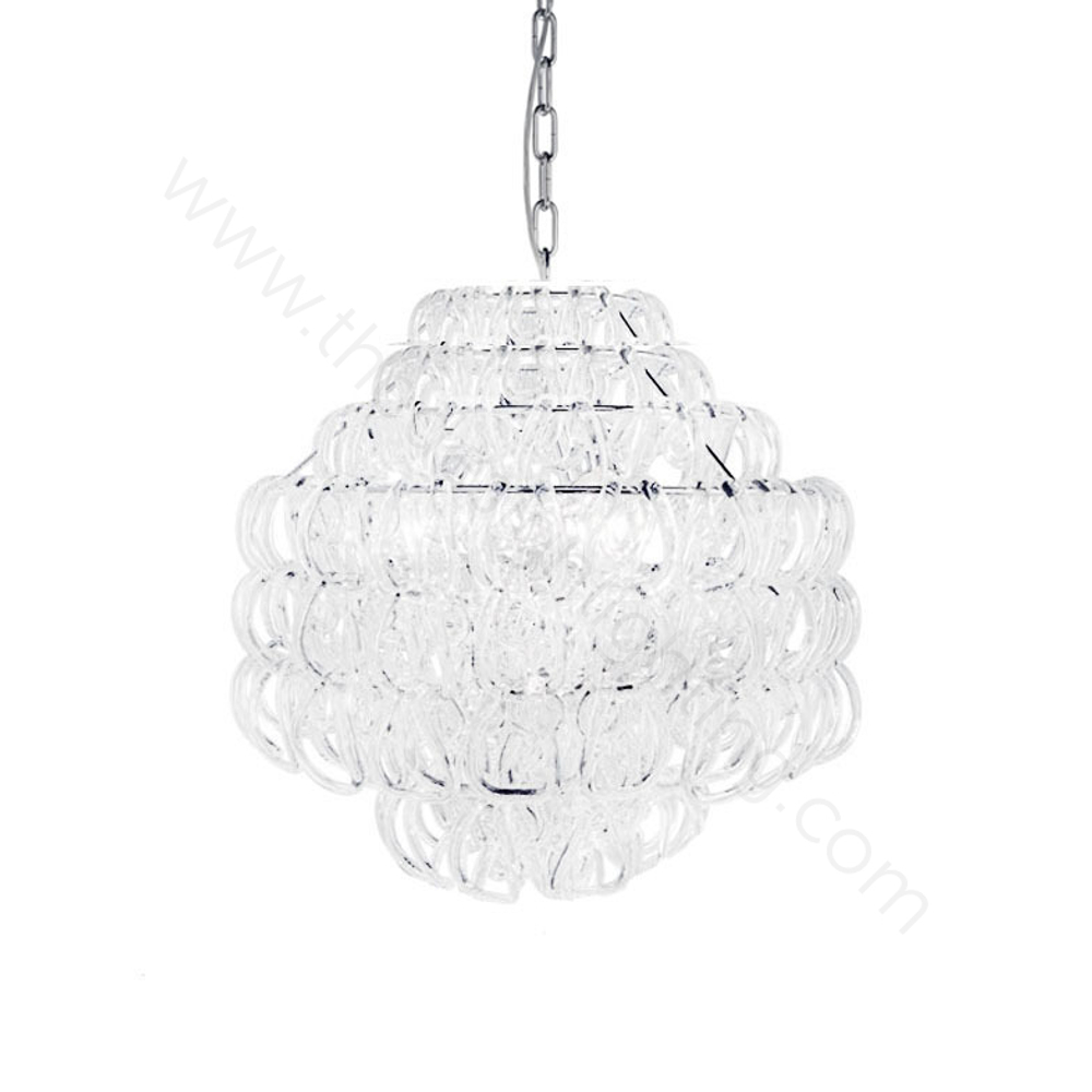 Pendant design lamp Giogali SP 3E by Vistosi (White)