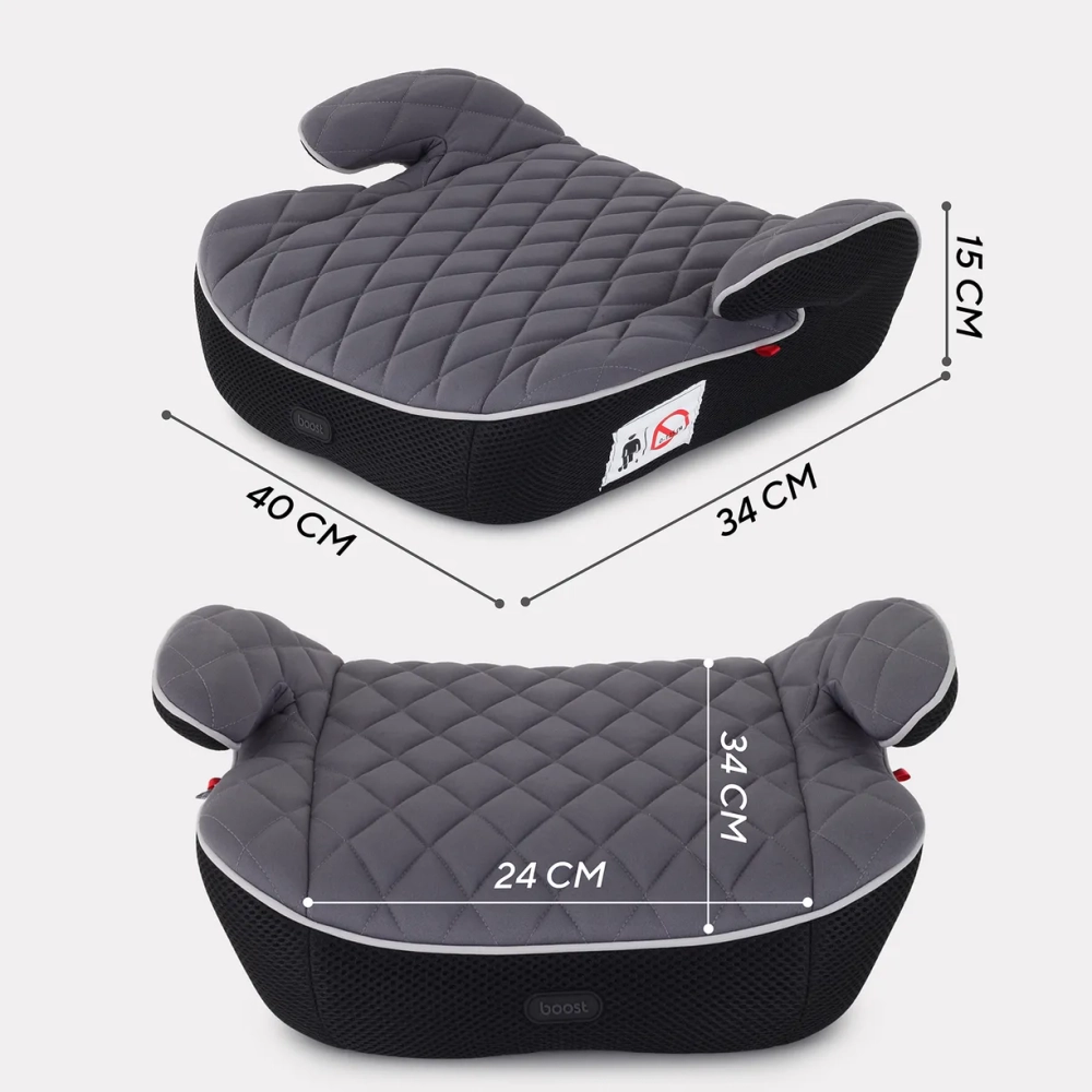 Автокресло MOWBaby BOOST 1034 (Grey) группа 3 (22-36кг)