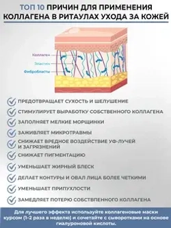Маска с коллагеном для восстановления с лифтинг-эффектом | BIOHYALUX Collagen Soothing And Firming Mask, 5 масок