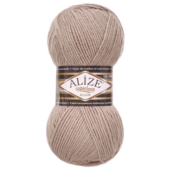 Пряжа Alize (Ализе) Superlana klasik / уп.5 мот. по 100 г, 280м, 541 норка A