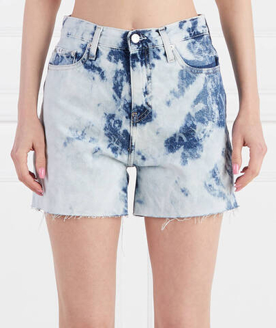 Шорты MOM CALVIN KLEIN JEANS - голубой(J20J220857)