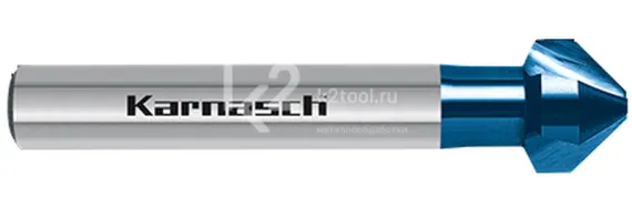 Зенковка Karnasch Ø6,3 мм, с покрытием Blue-Tec, 90°, ASP, DIN 335, арт. 20.1750-050