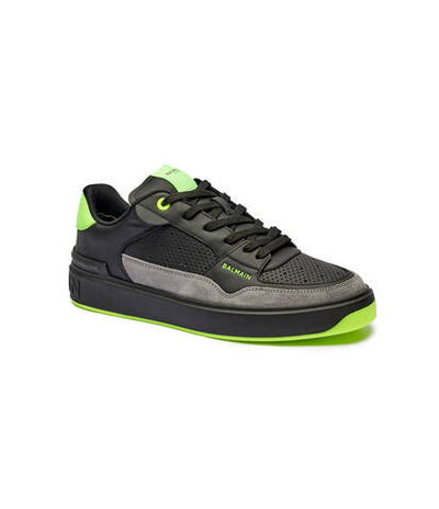 Кожаные кроссовки b-court Balmain - черный(DM1VI349 LBYV)