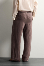 БРЮКИ СВОБОДНОГО КРОЯ ИЗ 100% ЛЬНА — ZARA · 0122/412