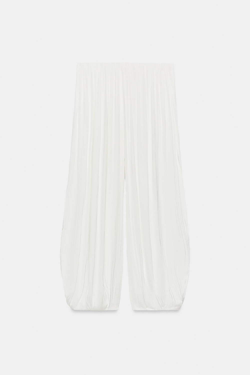 АТЛАСНЫЕ БРЮКИ СО СКЛАДКАМИ — ZARA