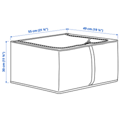 IKEA PÄRKLA  (ИКЕА ПЭРКЛА)  -  Контейнер для одежды/белья, белый 55x49x30 см