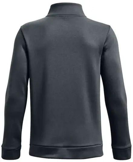 Детская теннисная толстовка Under Armour Boys' Armour Fleece 1/4 Zip - gray/black