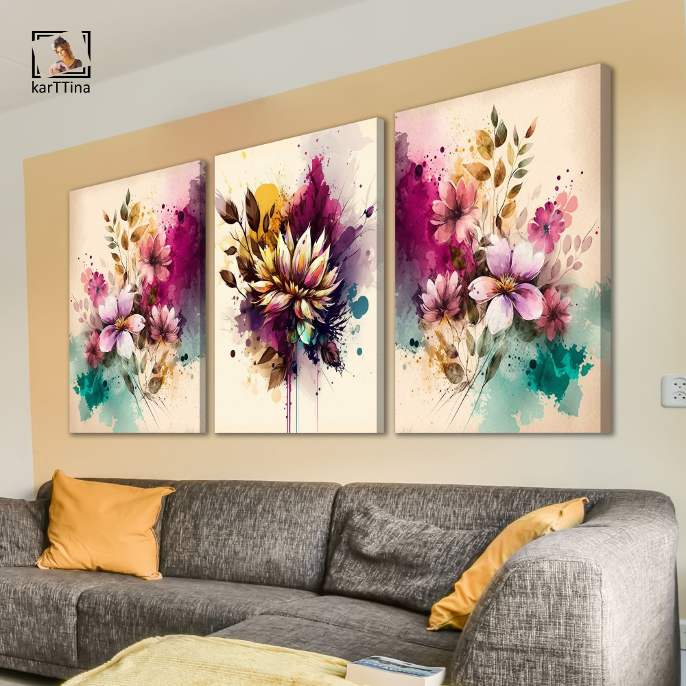 Картина karTTina "ОЛЕНИ НА УТЁСЕ", 150 см х 70 см