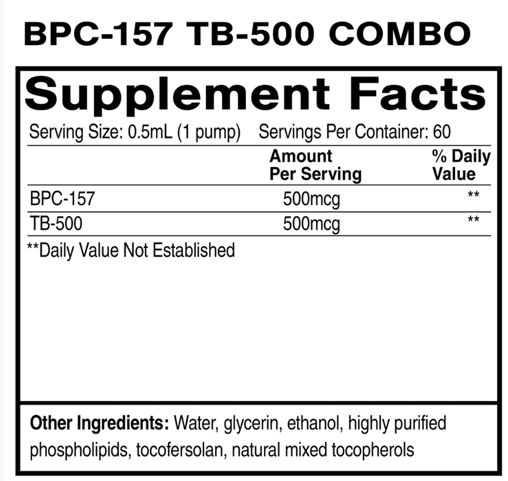 Liposomal BPC-157+TB-500 Oral Peptide