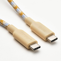 IKEA RUNDHULT  (ИКЕА РУНДХУЛТ)  -  Кабель USB-C/USB-C - бежевый/синий 1.5 м/100 Вт