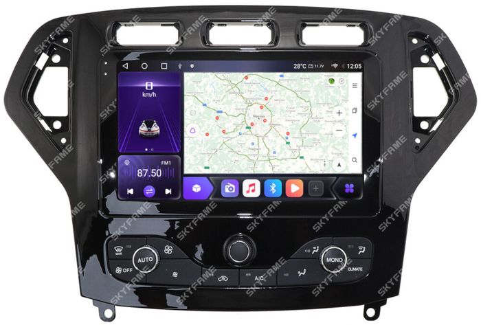 Магнитола для Ford Mondeo 4 2007-2010 - Kuberg SF-9281-1 QLed, Android 12, Быстрая, CarPlay, 4G SIM-слот