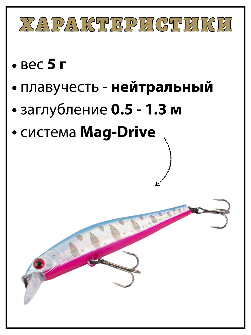 Воблер Минноу Rigge 70SP 70 мм 5 г цвет #18