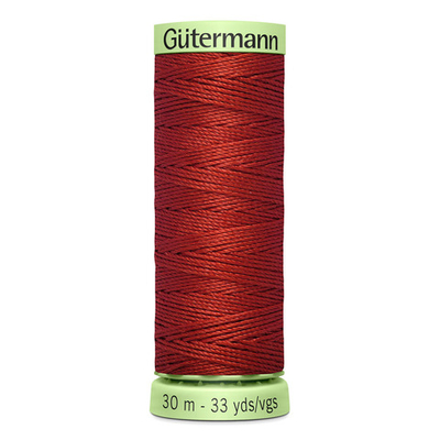 Нить Top Stitch 30/30 м для декоративной отстрочки, Gutermann, 221 красно-терракотовый