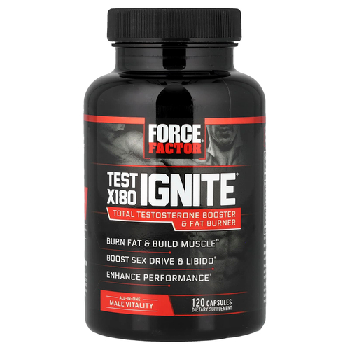 Force Factor, Test X180 Ignite®, 120 капсул