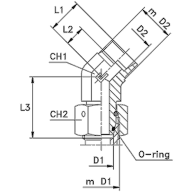 Соединение PN45 DS25 36х2 (корпус)