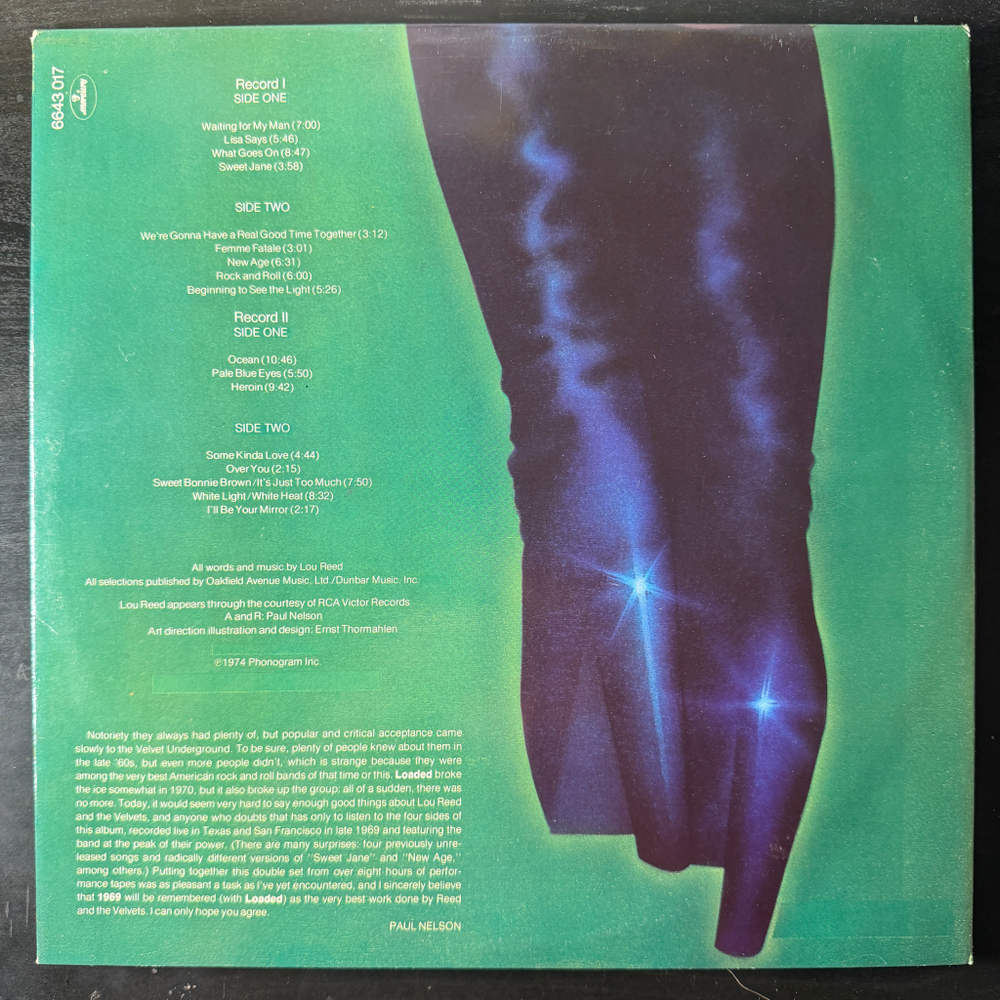 The Velvet Underground ‎– 1969 Velvet Underground Live With Lou Reed 2LP (Скандинавия 1981г.)