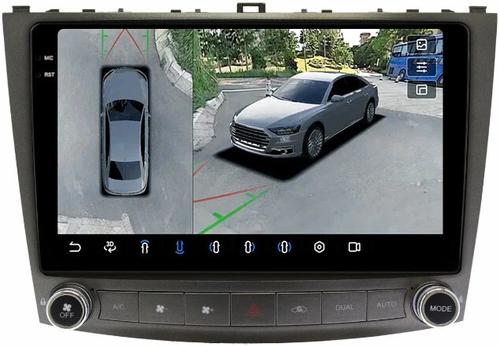 Магнитола для Lexus IS250 XE20 2005-2013 (ШГУ монохром) - FarCar BX10-360-9699 монитор 10.36" 2K QLED на Android 13, Быстрая, CarPlay, 4G SIM-слот, 4 камеры в комплекте
