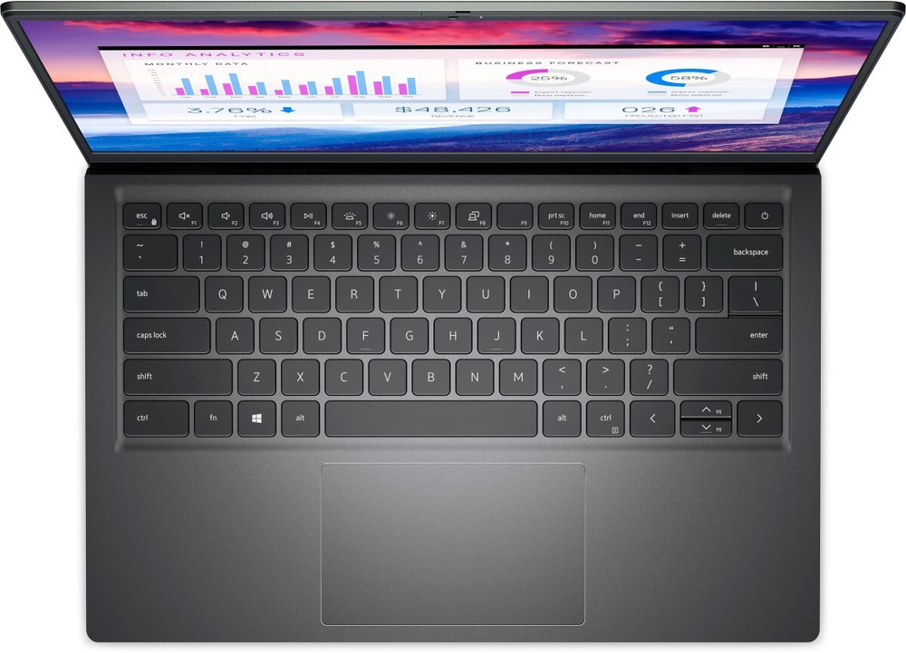 Ноутбук Dell Vostro 5410-4533 Core i5 11300H, 3.1 GHz - 4.4 GHz, 8192 Mb, 14; Full HD 1920x1080, 512 Gb SSD, DVD нет, nVidia GeForce MX450 2048 Mb, Linux, зеленый