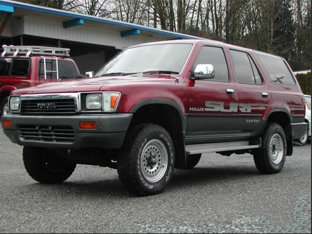 Порог Toyota 4runner, Hilux Surf 1989-1995 Полный профиль (1мм)