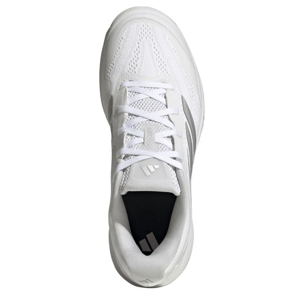 Женские теннисные кроссовки Adidas Avacourt 3 Clay - cloud white/silver metallic/dash grey