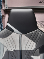 Чехлы Люкс MAN TGX до 2021 года (экокожа, черный, серая вставка)