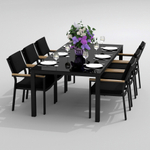 Стол обеденный Ideal Patio КАНА карбон 200x100