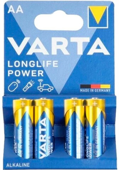 Батарейка Varta Longlife Power AA/LR6 , ( 4 ) шт. в блистере, 04906121414