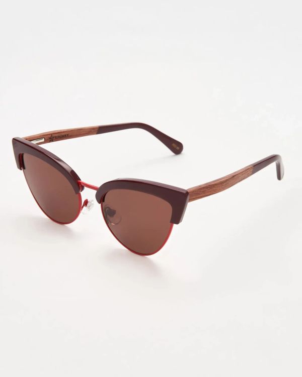 Очки солнцезащитные Spunky Marta 7 Red. dark brown lens - фото 2