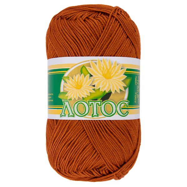 Пряжа ПНК им.Кирова Лотос / уп.8 мот. по 100 г, 250 м, 1614 кирпичный