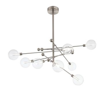 Люстра потолочная LED 8*4,5W 4000K SL377.342.08 никель/прозрачный Giacio ST-Luce