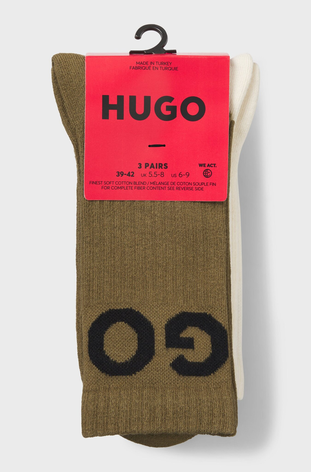 Носки (3шт.) HUGO 3P QS ICONIC CC