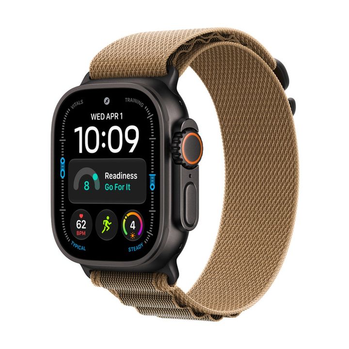 Смарт-часы Apple Watch Ultra 4 GPS + Cellular 49mm Black Titanium, Desert Alpine Loop, размер Small