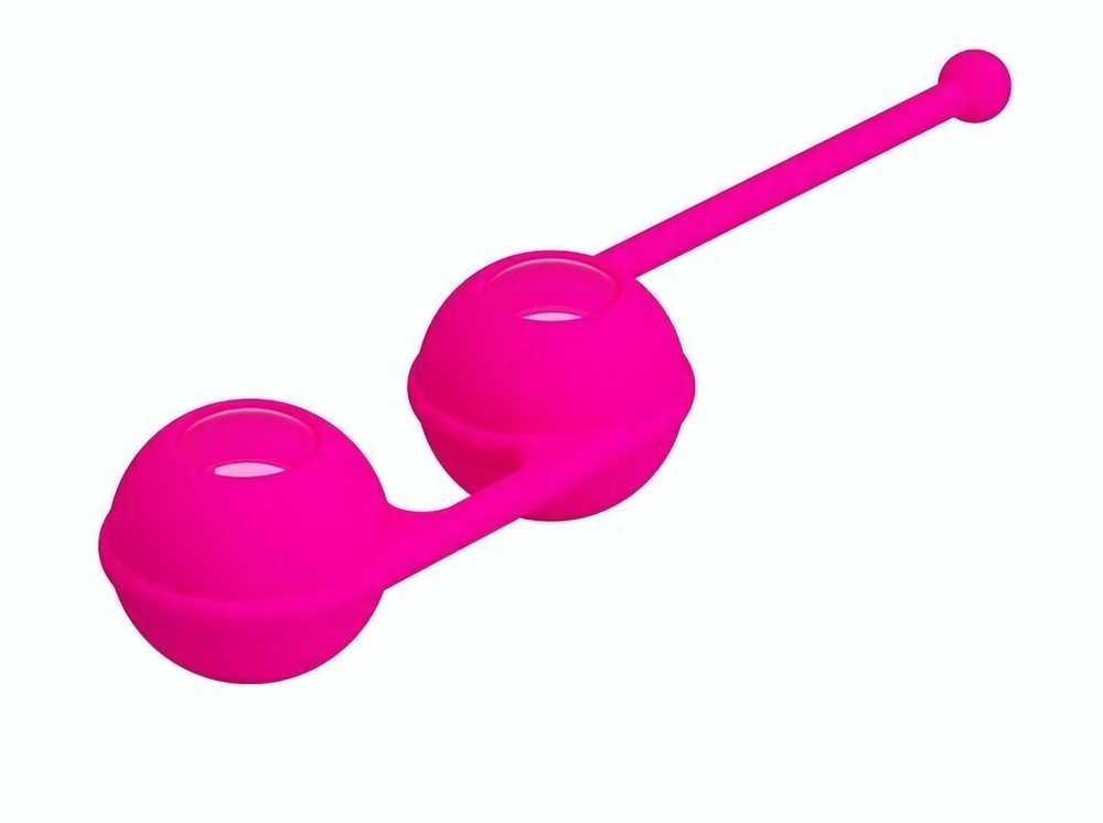 Ярко-розовые вагинальные шарики Kegel Tighten Up III (Цвет: ярко-розовый)