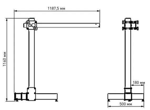 Стойка для сварки MINI C&amp;B тип PRO-WA 1X1 Promotech