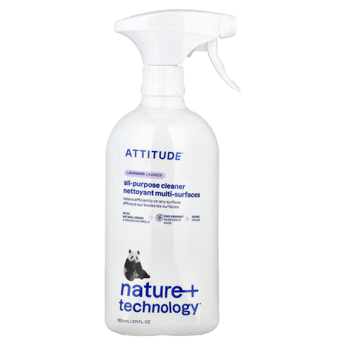 ATTITUDE, Nature + Technology™, универсальное очистительное средство, лаванда, 800 мл (27,1 жидк. унции)