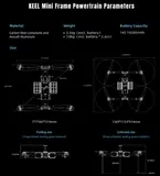 Карбоновая рама квадрокоптера ZHT AERO KEEL MINI (версия без моторов, пропеллеров, регуляторов ESC)