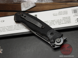 Складной нож тактический НОКС "Офицерский-2М" Black 320-589404 c клинком из стали AUS-8, рукоять G10