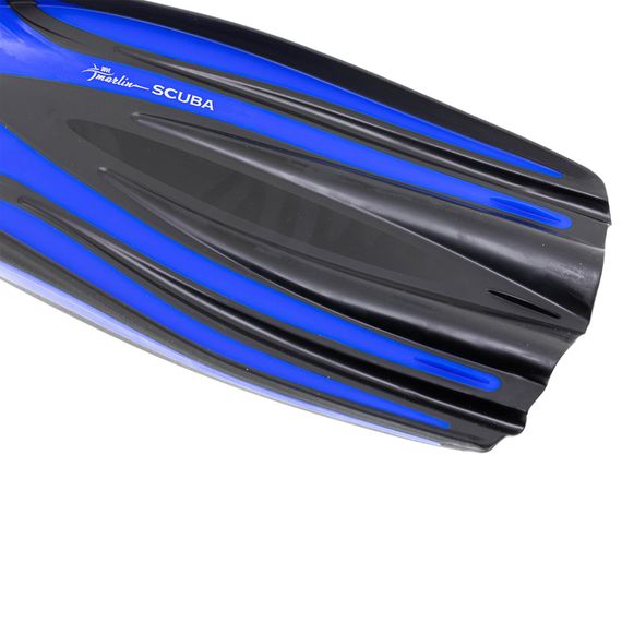 Ласты с открытой пяткой Marlin Scuba (Elastic Bungee Strap) синие
