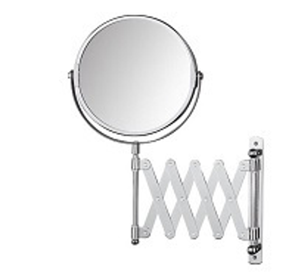 Зеркало настенное двустороннее Ø140 мм ABS VANITY 08007.B глянцевый