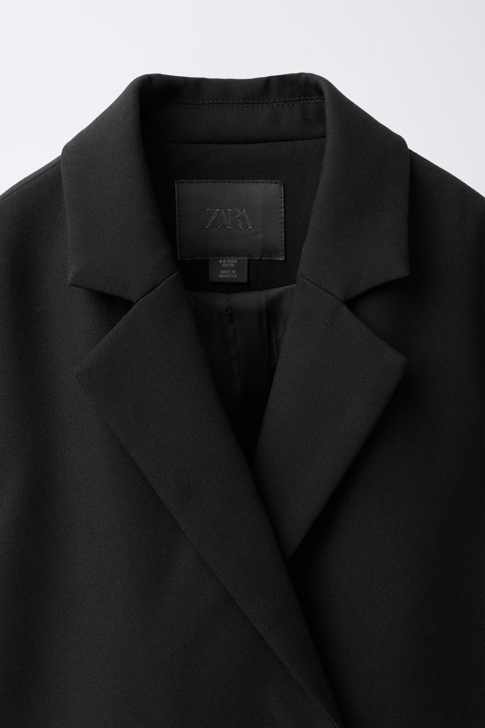 ZARA ОДНОТОННЫЙ БЛЕЙЗЕР, ЧЕРНЫЙ