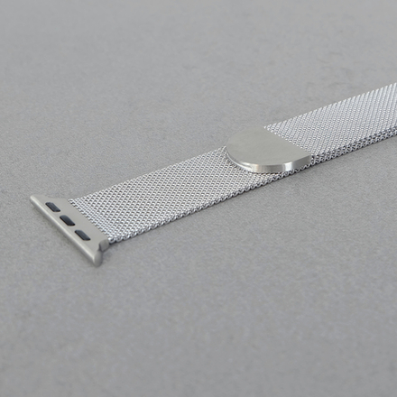 Браслет для Apple Watch, магнитная застежка, серебристый