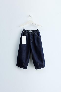 ZARA TIMELESS — ДЖИНСЫ С КОНТРАСТНЫМИ ШВАМИ, ИНДИГО