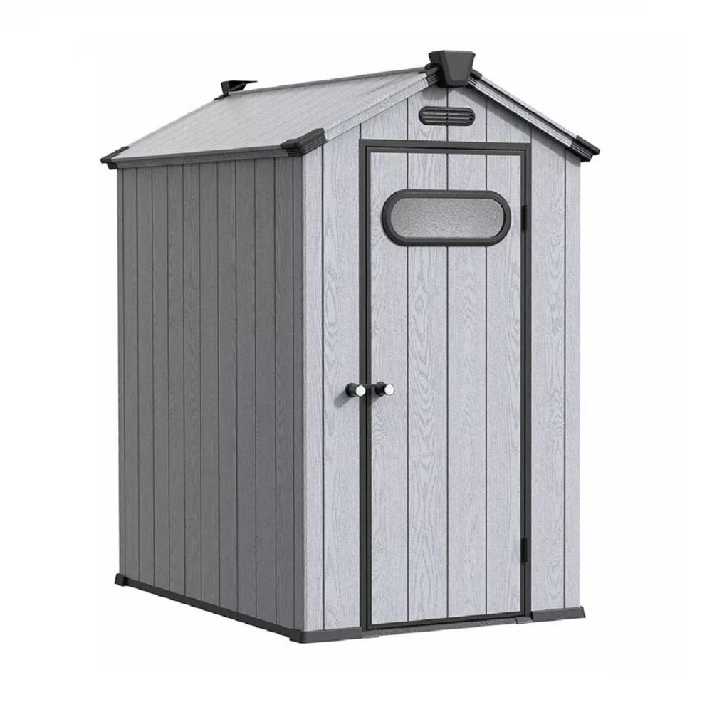 Пластиковый сарай Black Fox Summit 4x6 light grey