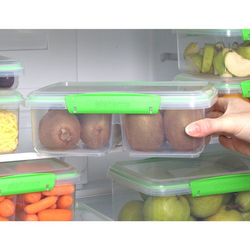 Контейнер двойной 2л Sistema Fresh зеленый