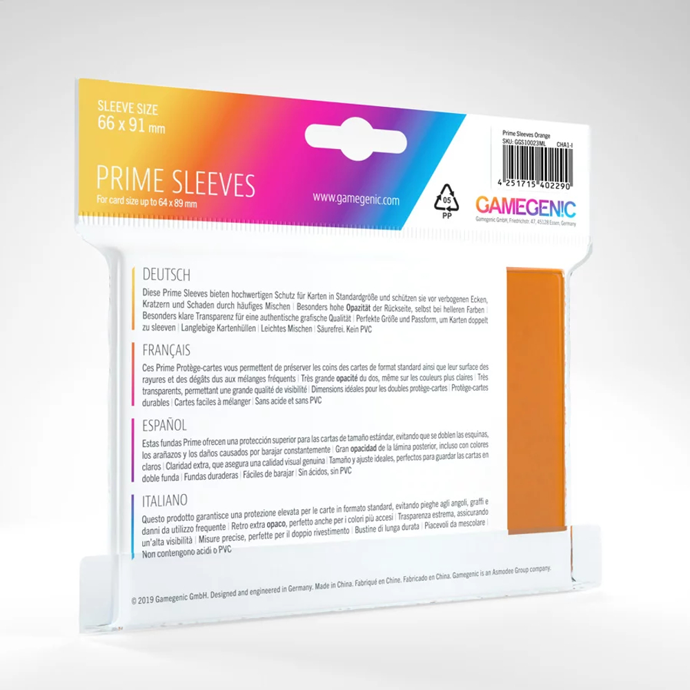 Протекторы для карт Prime Sleeves Orange (100)