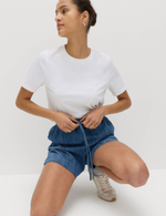 Хлопковые джинсовые шорты T57005735 - Marks & Spencer